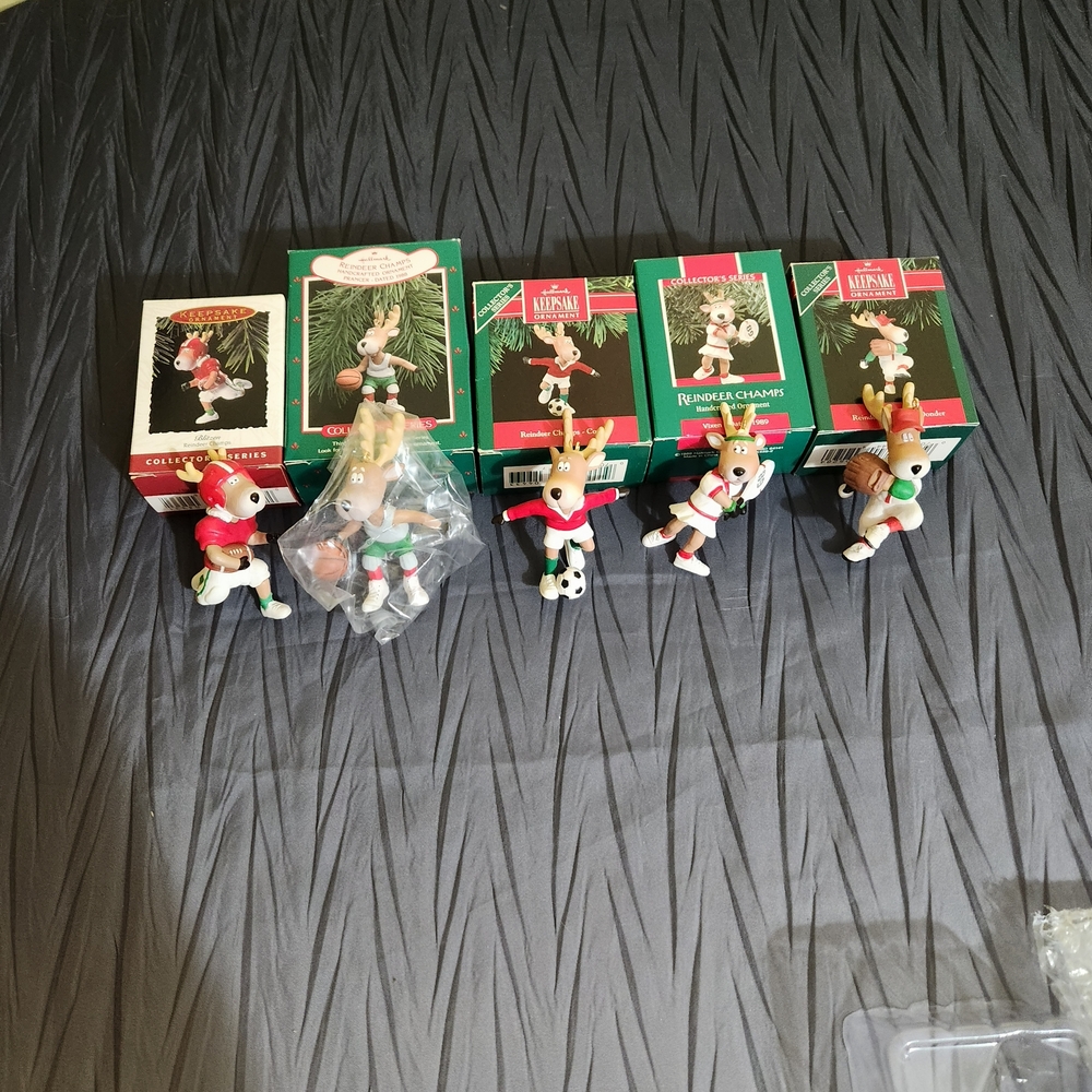 Hallmark Keepsake "Reindeer Champs" Ornaments Set